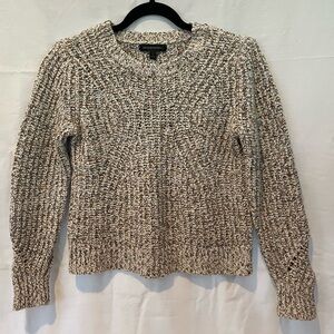 Banana Republic Chunky Knit Sweater in Cream and Brown